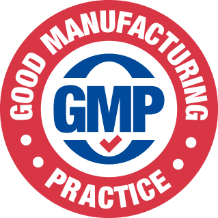 GMP quality stamp — BloodPril production oversight mark